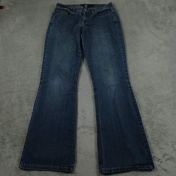 Vintage Calvin Klein Jeans Womens 6 Blue Denim Cotton Pockets Flared - Picture 1 of 10